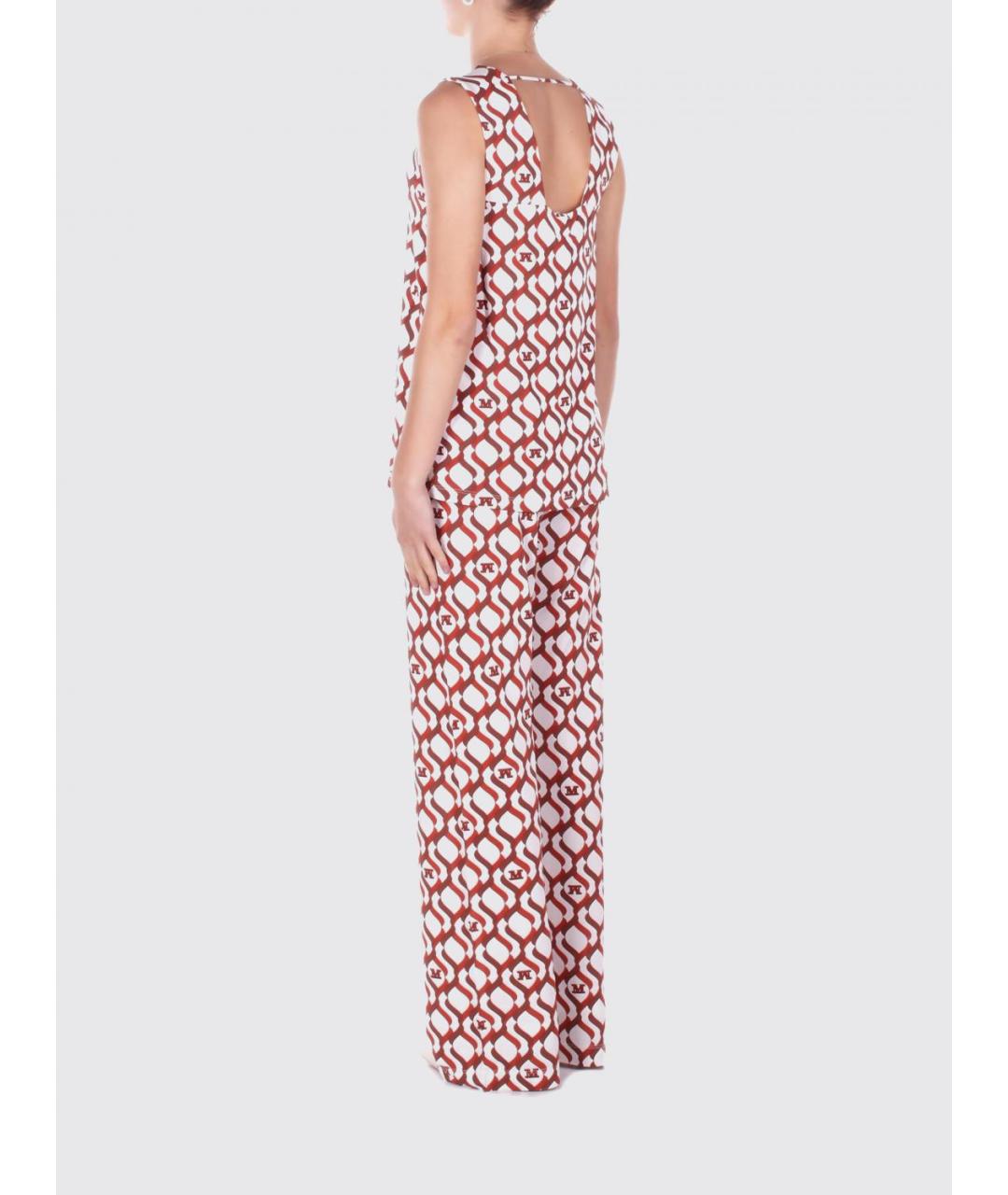 MAX MARA Мульти вискозные прямые брюки, фото 2