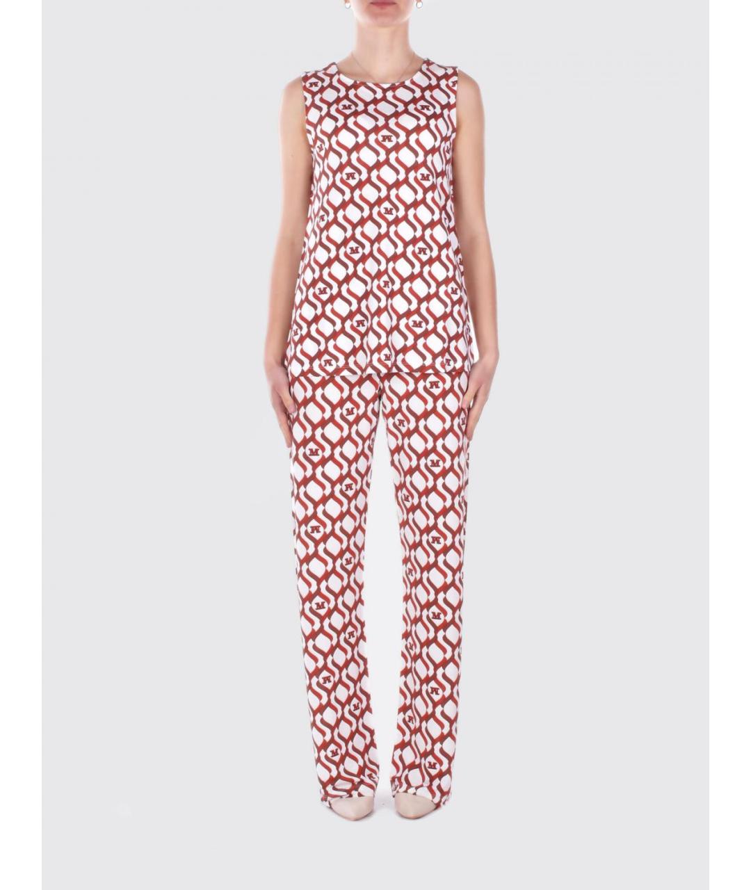 MAX MARA Мульти вискозные прямые брюки, фото 1