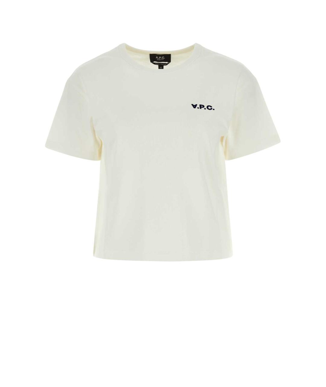 A.P.C. Белая хлопковая футболка, фото 1