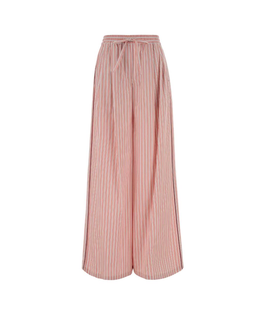 DOLCE&GABBANA Мульти хлопковые прямые брюки, фото 1