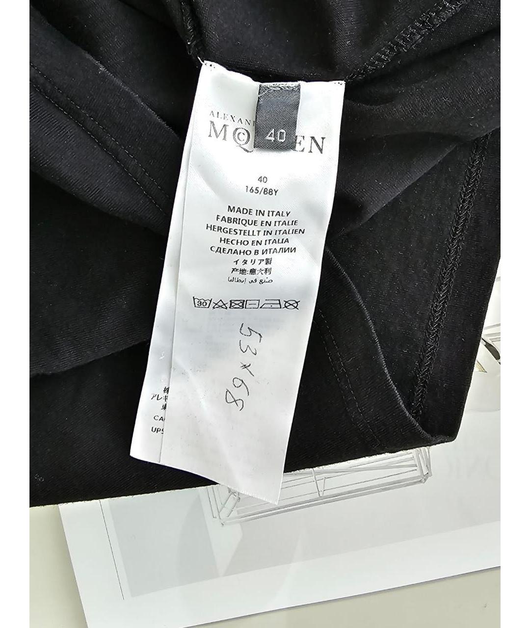 ALEXANDER MCQUEEN Черная футболка, фото 3