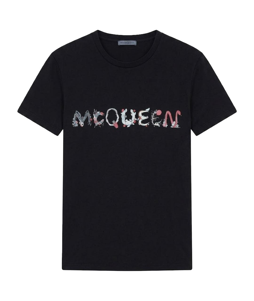 ALEXANDER MCQUEEN Черная футболка, фото 1