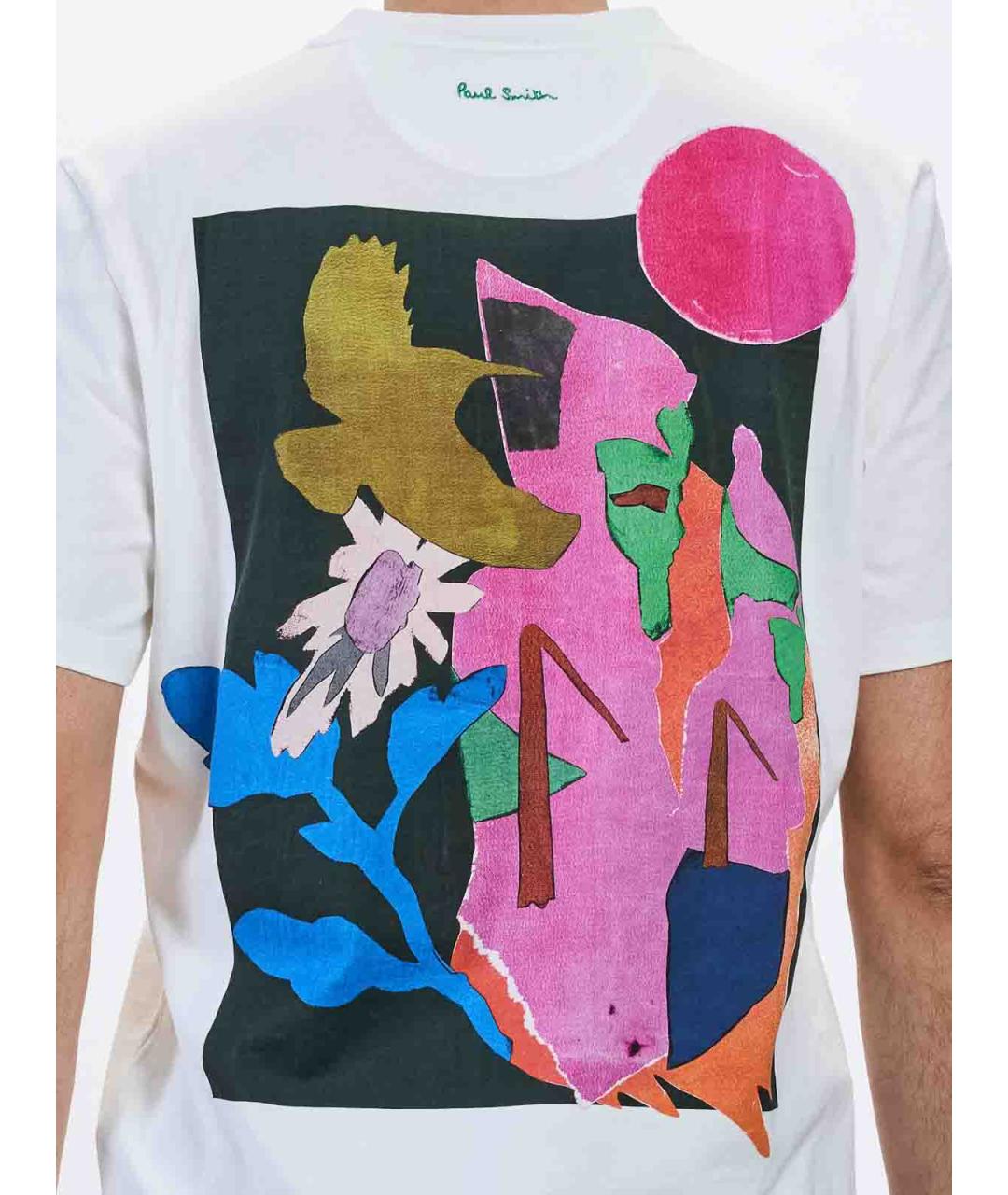 PAUL SMITH Белая хлопковая футболка, фото 6
