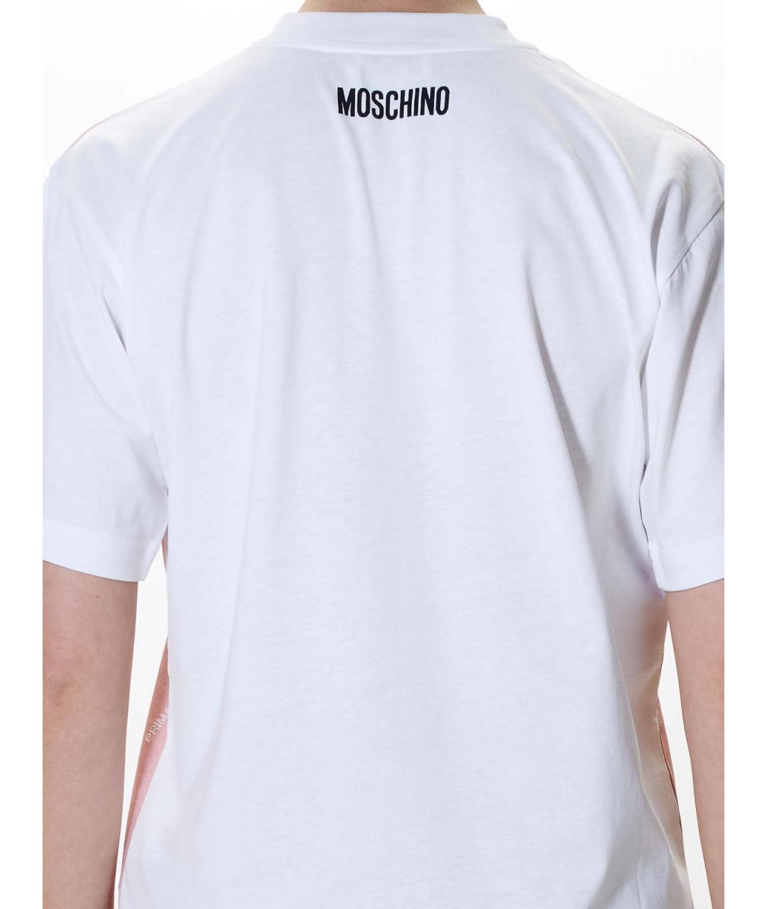 MOSCHINO Мульти хлопковая футболка, фото 5