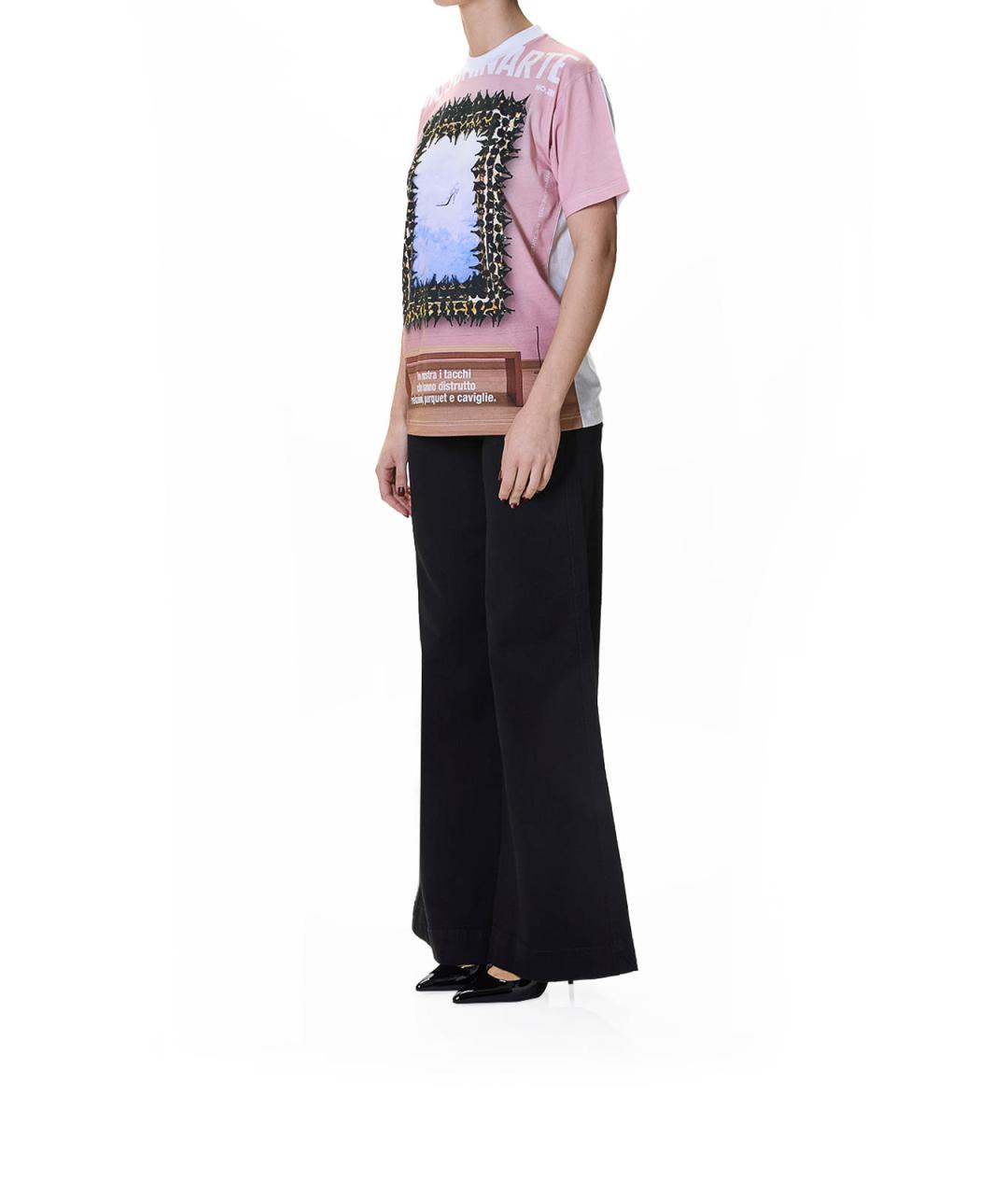 MOSCHINO Мульти хлопковая футболка, фото 3