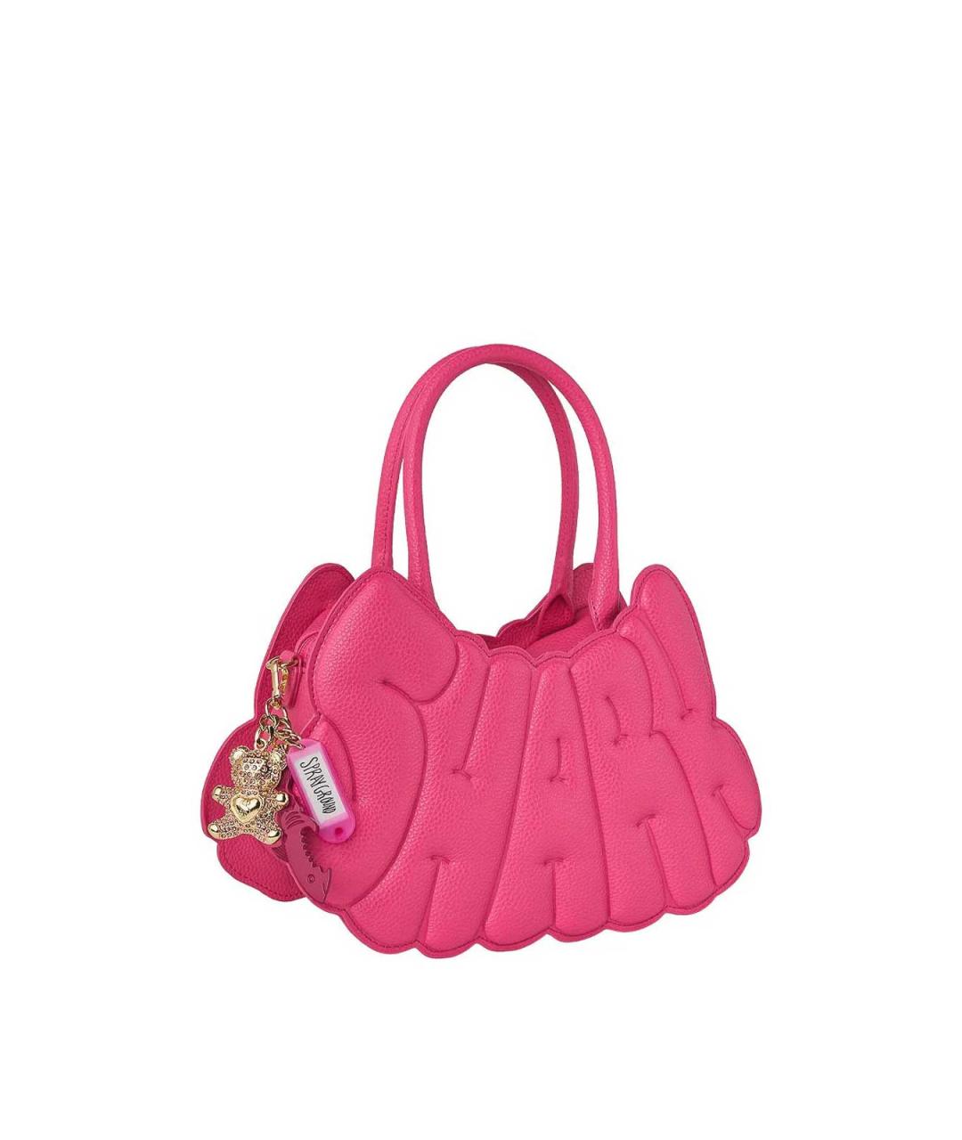 SPRAYGROUND Розовая сумка тоут из искусственной кожи, фото 2