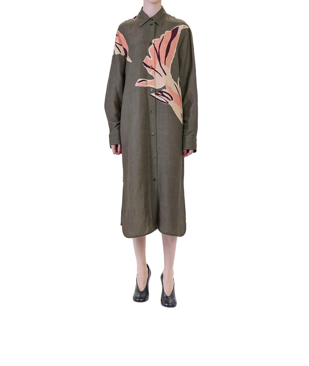 PAUL SMITH Мульти льняное повседневное платье, фото 2