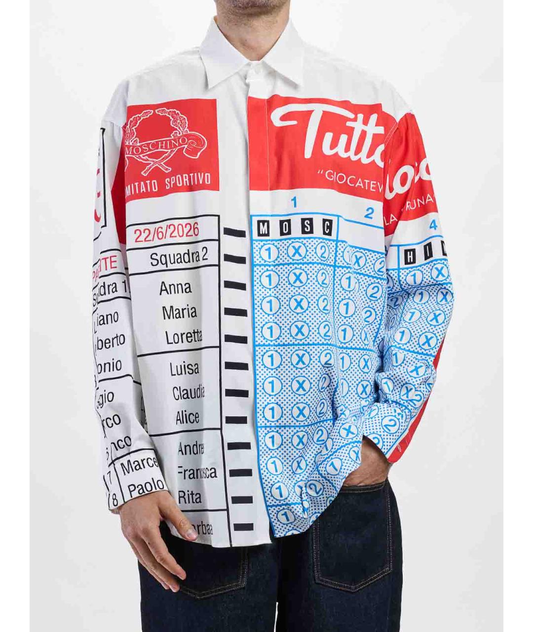 MOSCHINO Мульти хлопковая кэжуал рубашка, фото 6