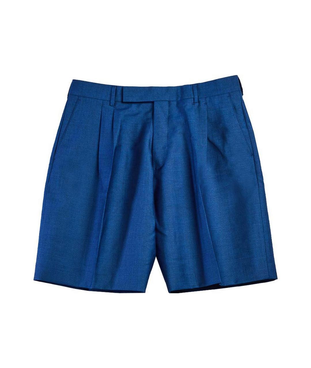 PAUL SMITH Синие шерстяные шорты, фото 1
