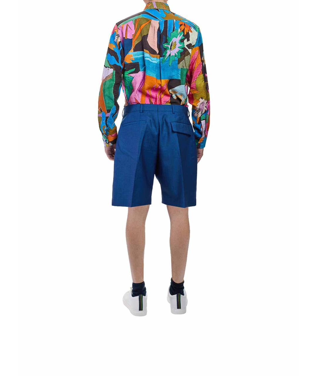 PAUL SMITH Синие шерстяные шорты, фото 4