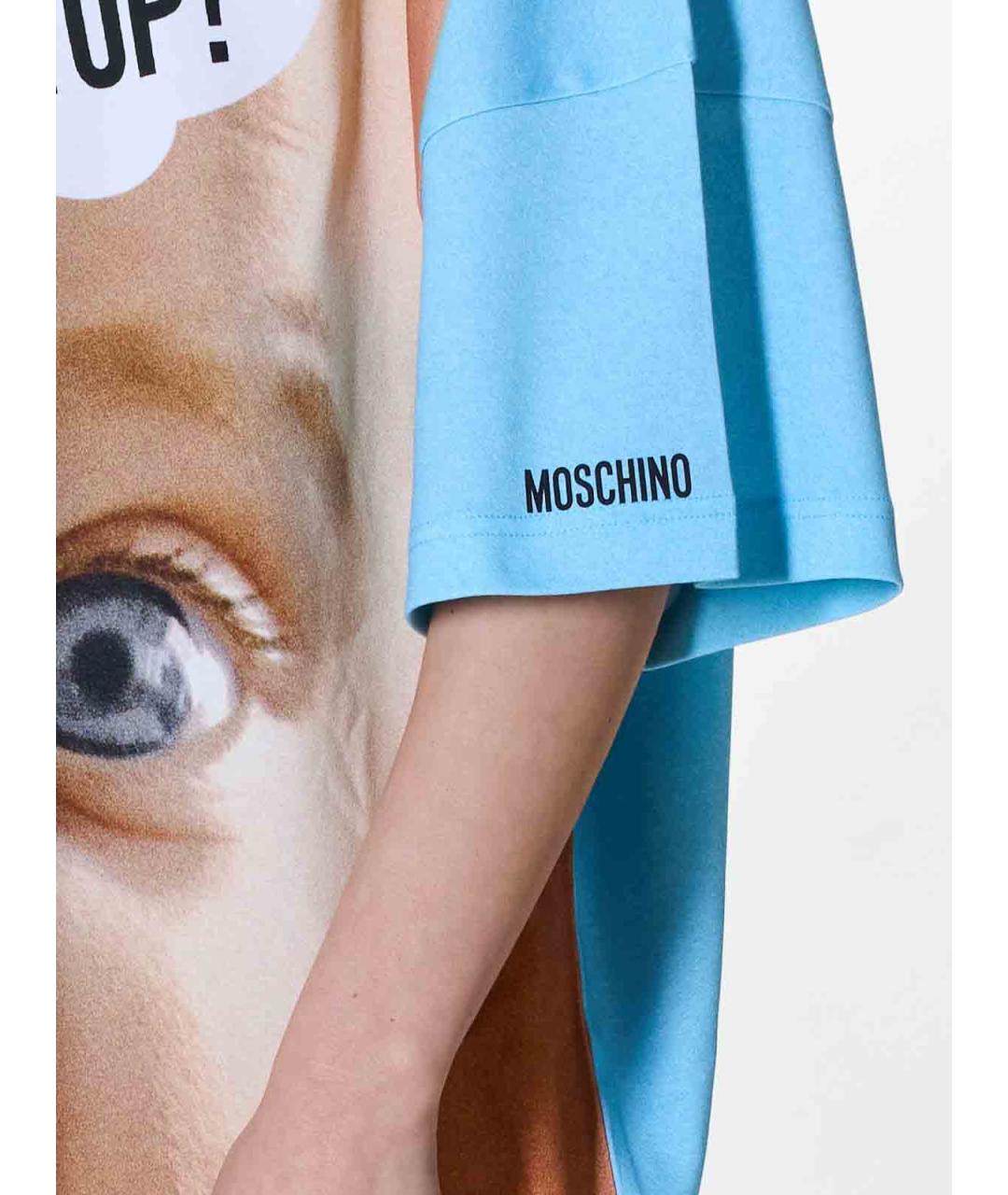 MOSCHINO Мульти хлопковое повседневное платье, фото 5