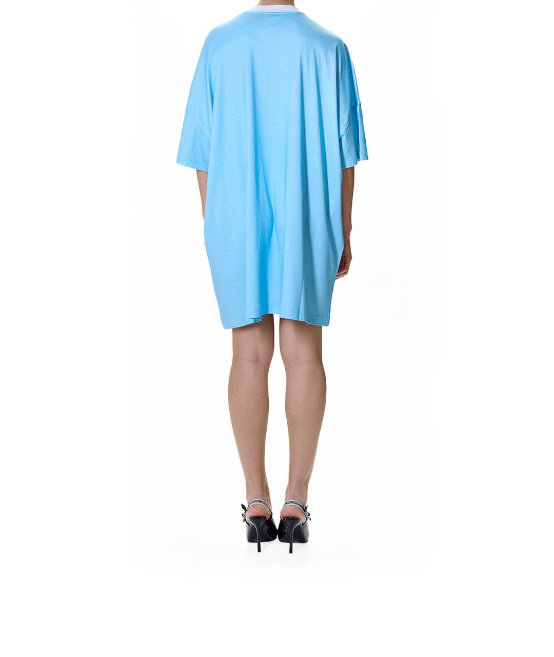 MOSCHINO Мульти хлопковое повседневное платье, фото 4