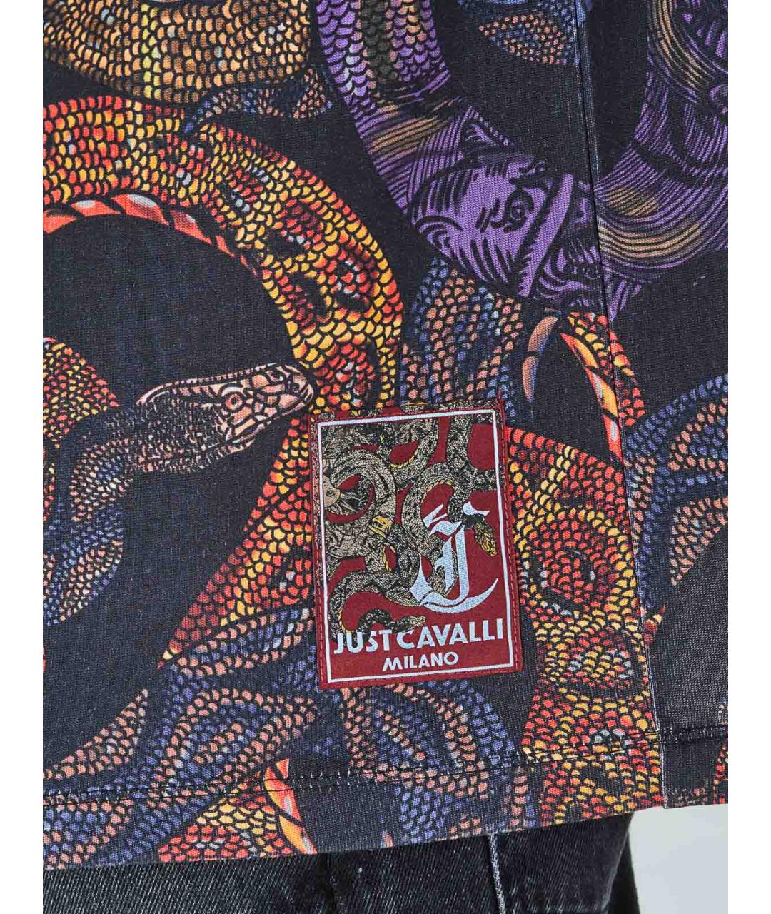 JUST CAVALLI Мульти хлопковая футболка, фото 5