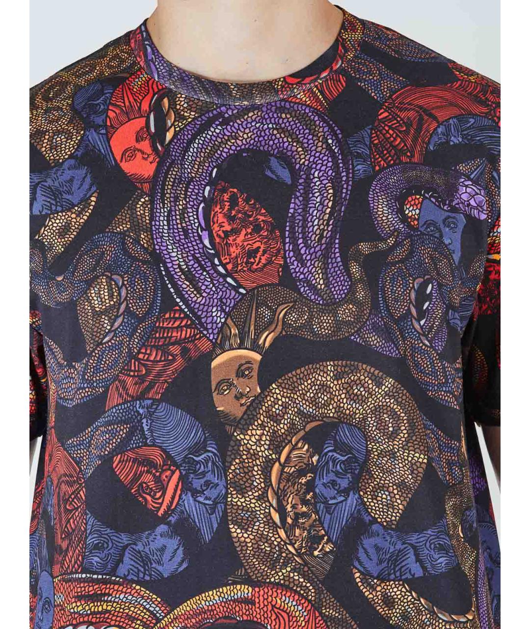 JUST CAVALLI Мульти хлопковая футболка, фото 6