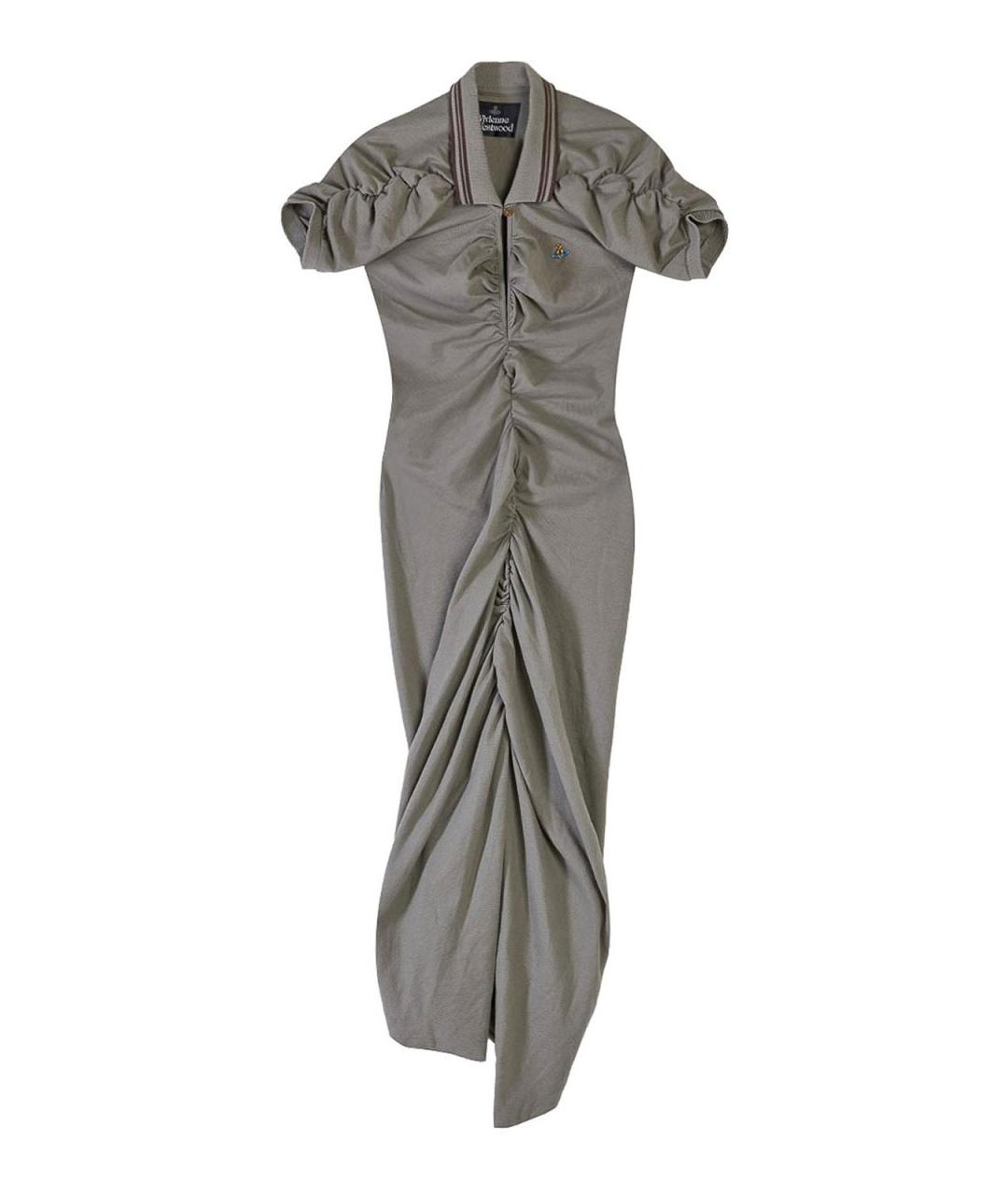 VIVIENNE WESTWOOD Зеленое хлопковое повседневное платье, фото 1