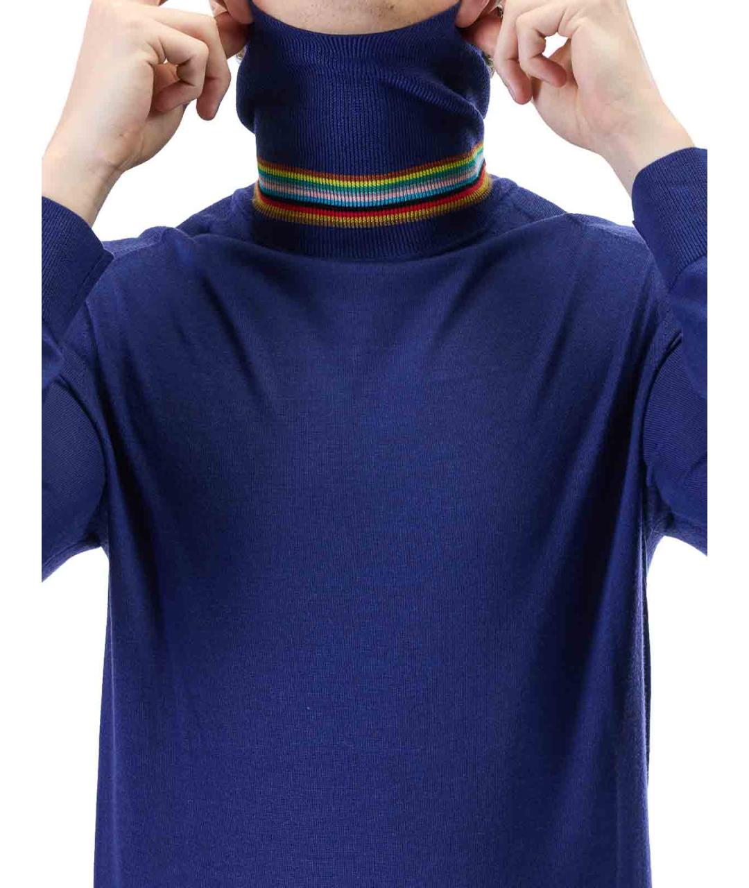 PAUL SMITH Фиолетовая шерстяная водолазка, фото 5