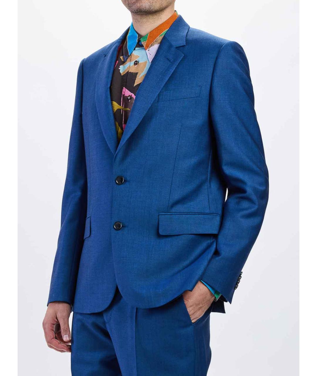 PAUL SMITH Синий классический костюм, фото 4
