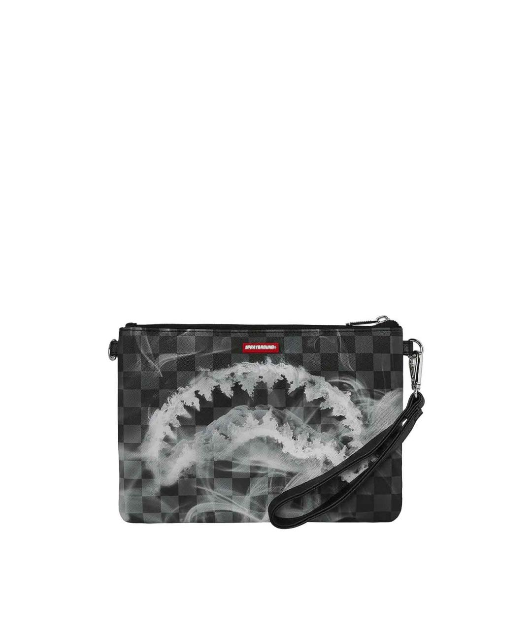 SPRAYGROUND Серая сумка на плечо из искусственной кожи, фото 3