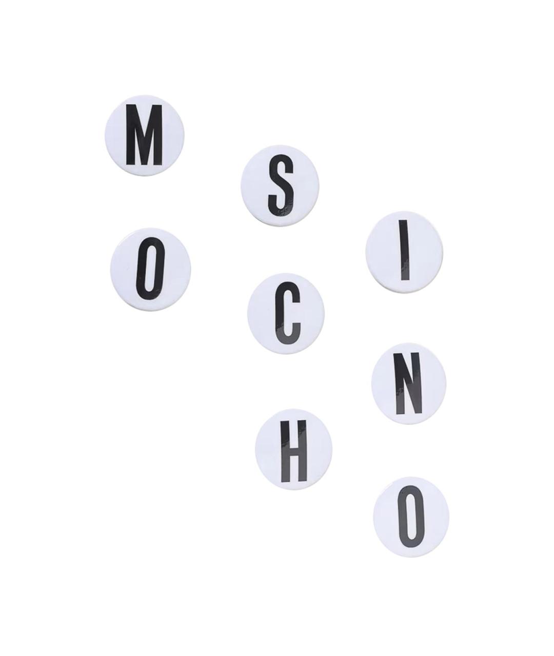 MOSCHINO Белая металлическая булавка / брошь, фото 1