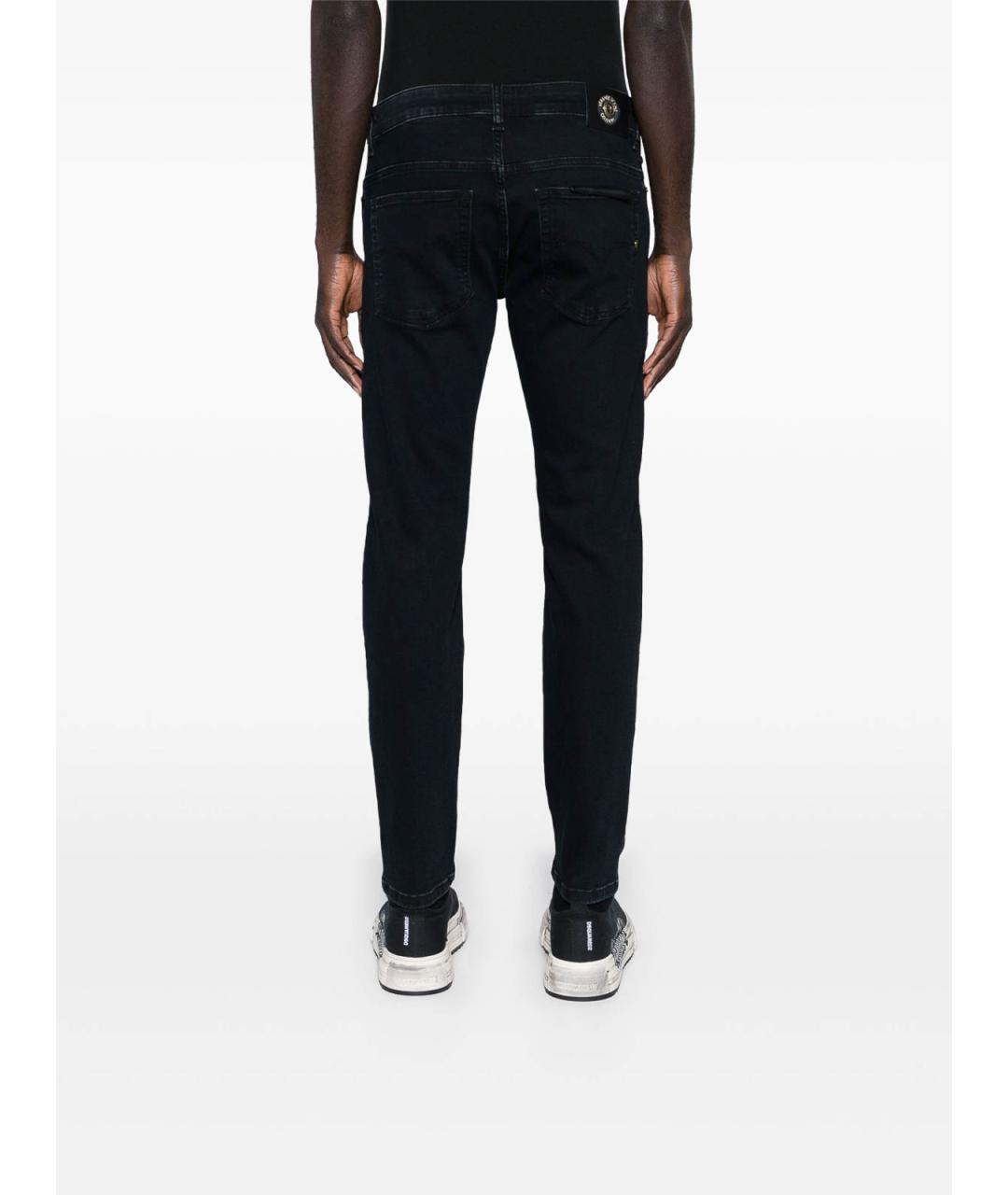 VERSACE JEANS COUTURE Синие хлопковые прямые джинсы, фото 3