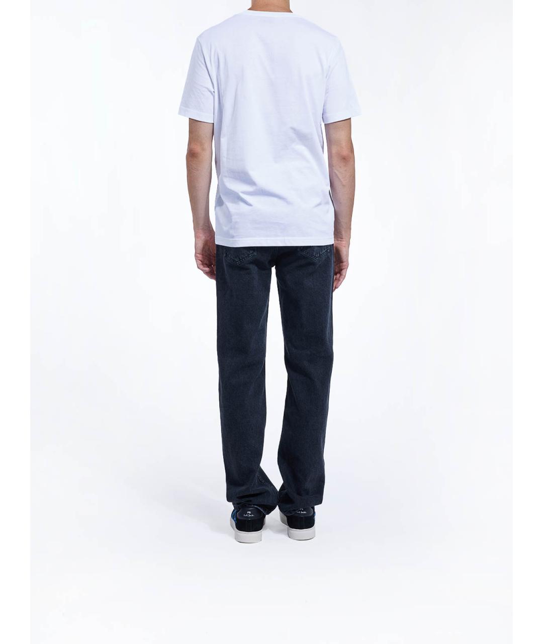 PS BY PAUL SMITH Белая хлопковая футболка, фото 4