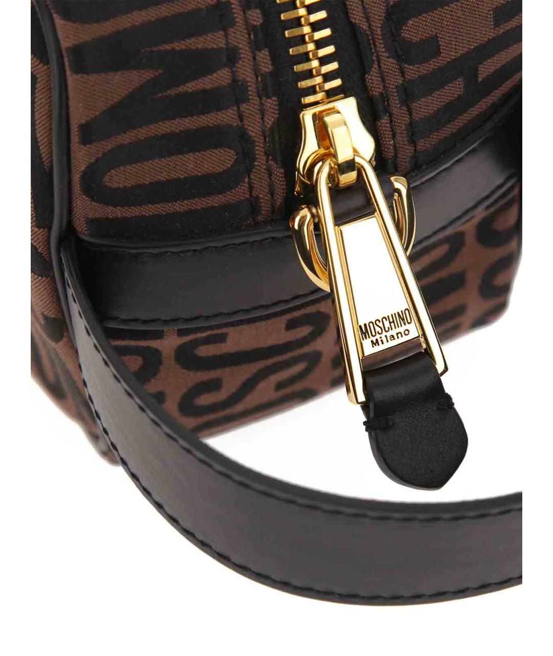 MOSCHINO Коричневая барсетка, фото 5