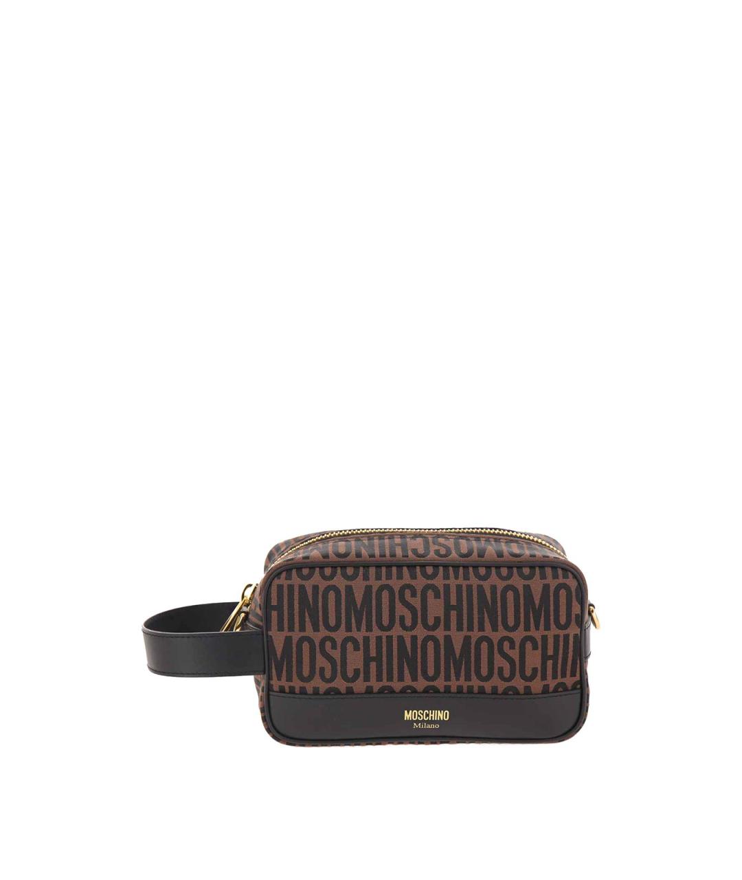 MOSCHINO Коричневая барсетка, фото 1