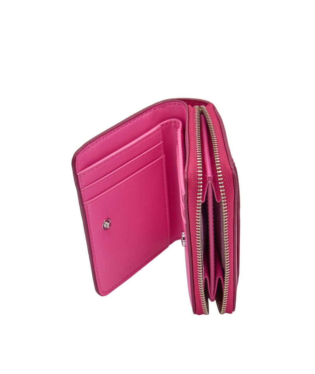 MARC JACOBS Розовый кожаный кошелек, фото 4