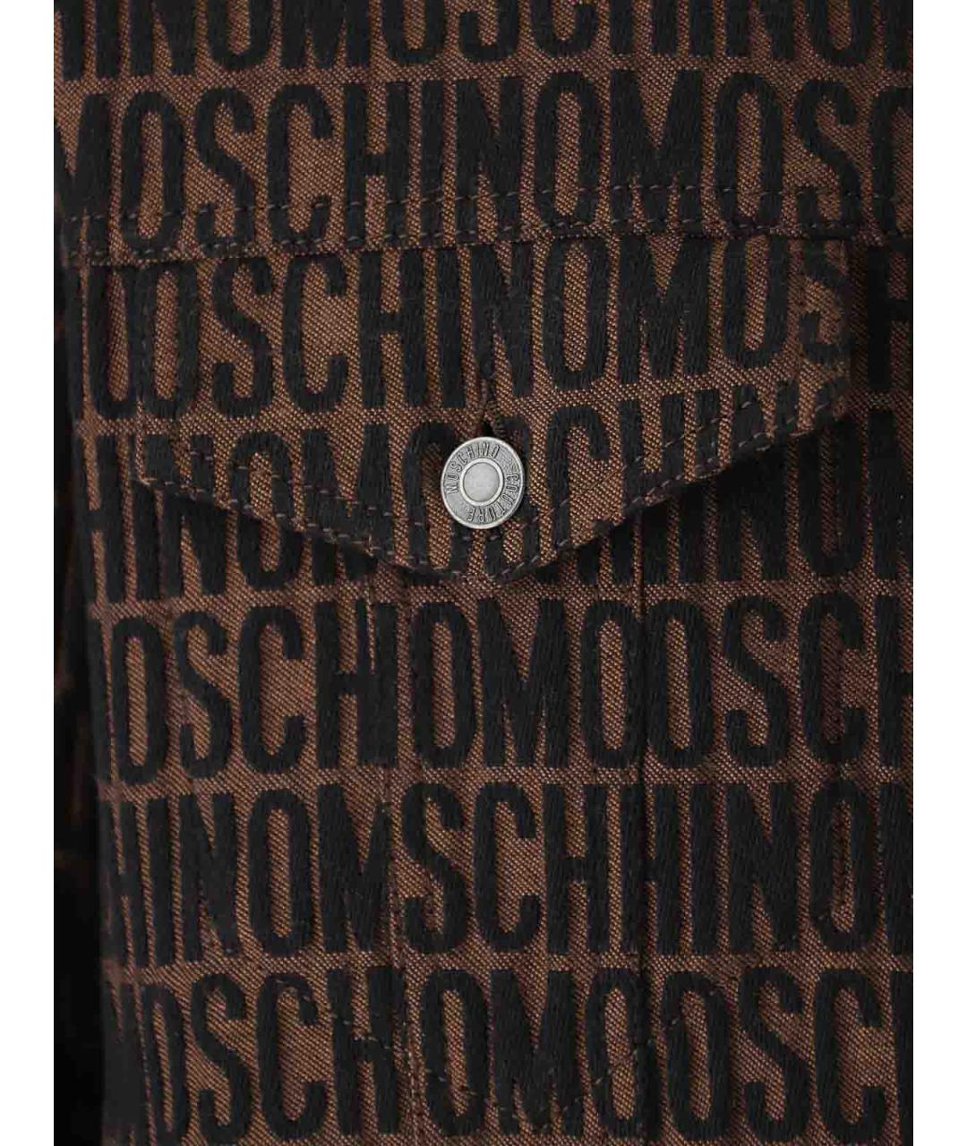 MOSCHINO Коричневая хлопковая куртка, фото 4