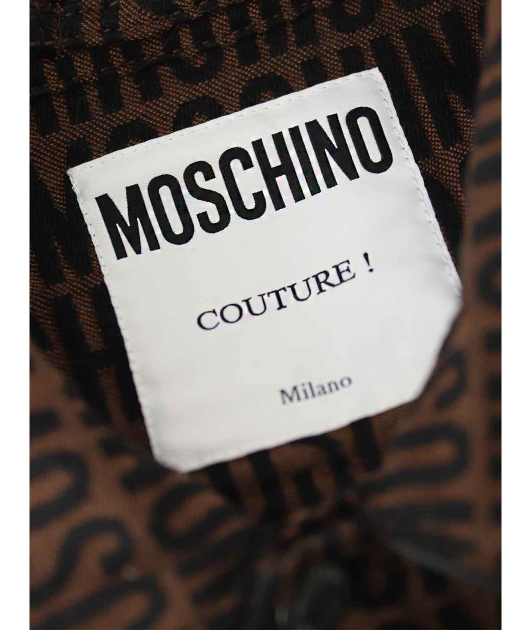 MOSCHINO Коричневая хлопковая куртка, фото 5