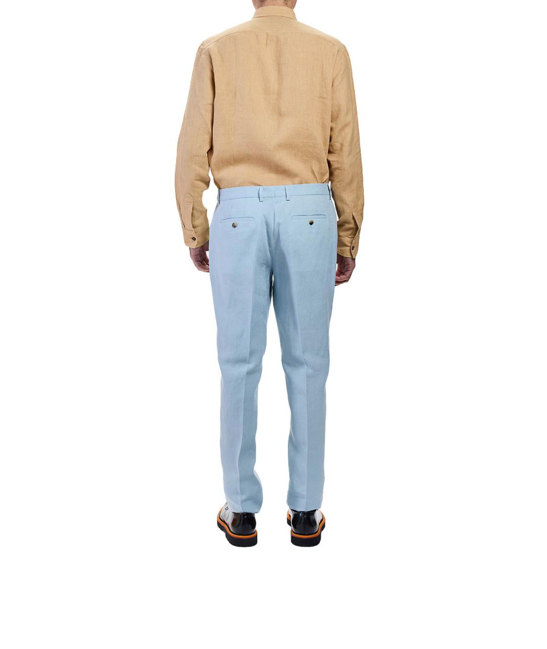 PAUL SMITH Голубой классический костюм, фото 7