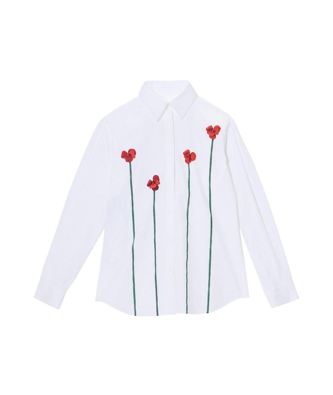 MOSCHINO Белая хлопковая рубашка, фото 1