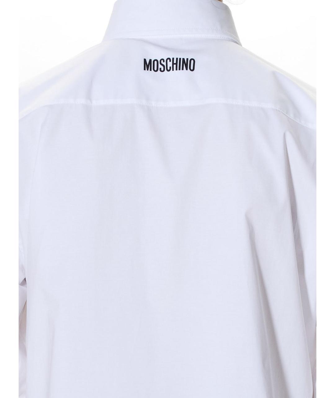 MOSCHINO Белая хлопковая рубашка, фото 6