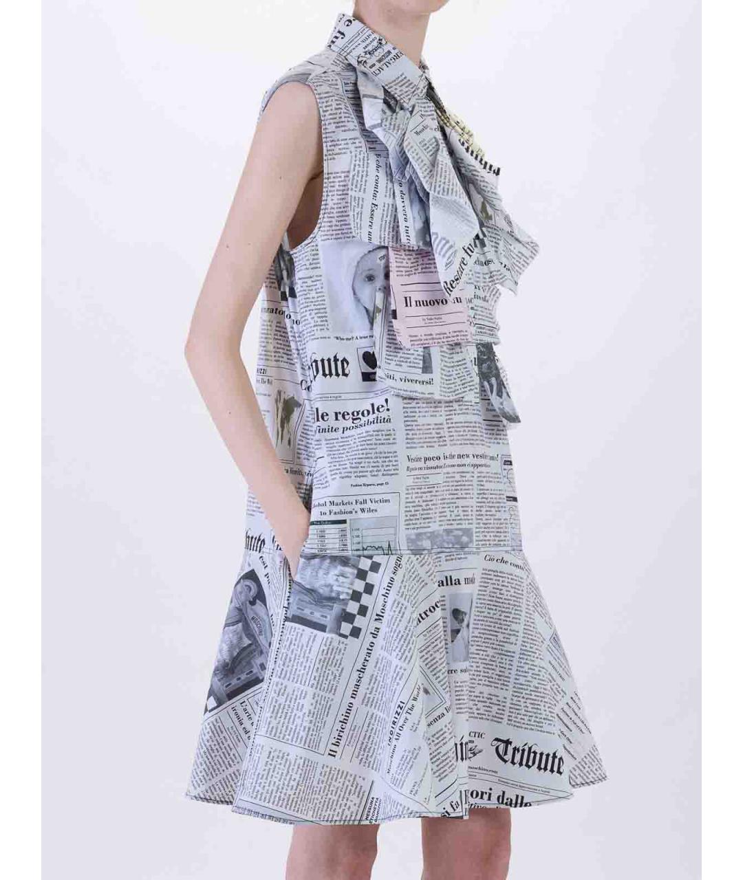 MOSCHINO Мульти хлопковое повседневное платье, фото 5
