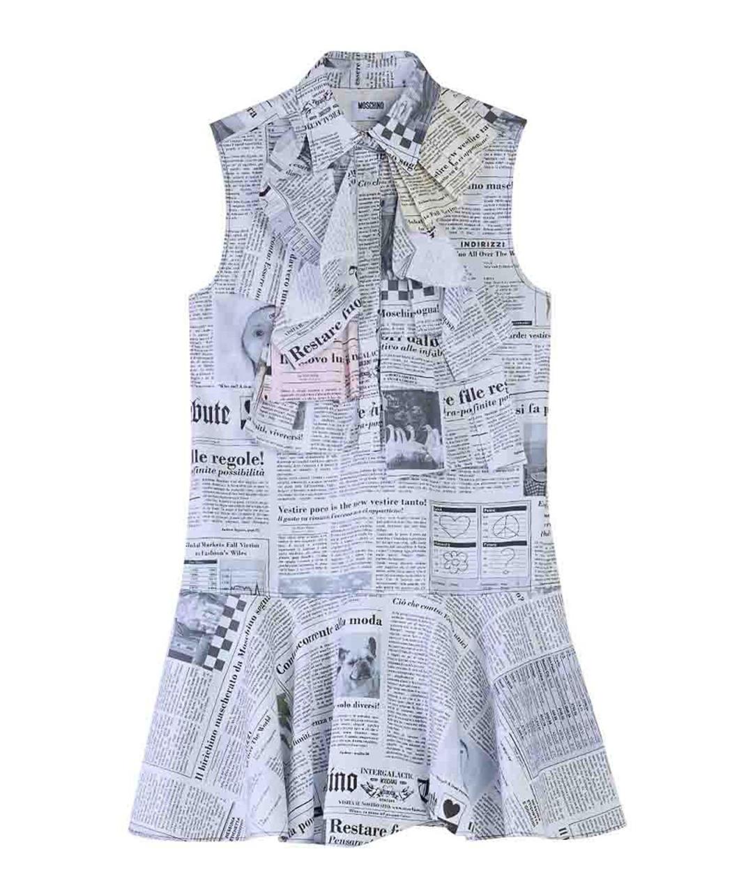 MOSCHINO Мульти хлопковое повседневное платье, фото 1