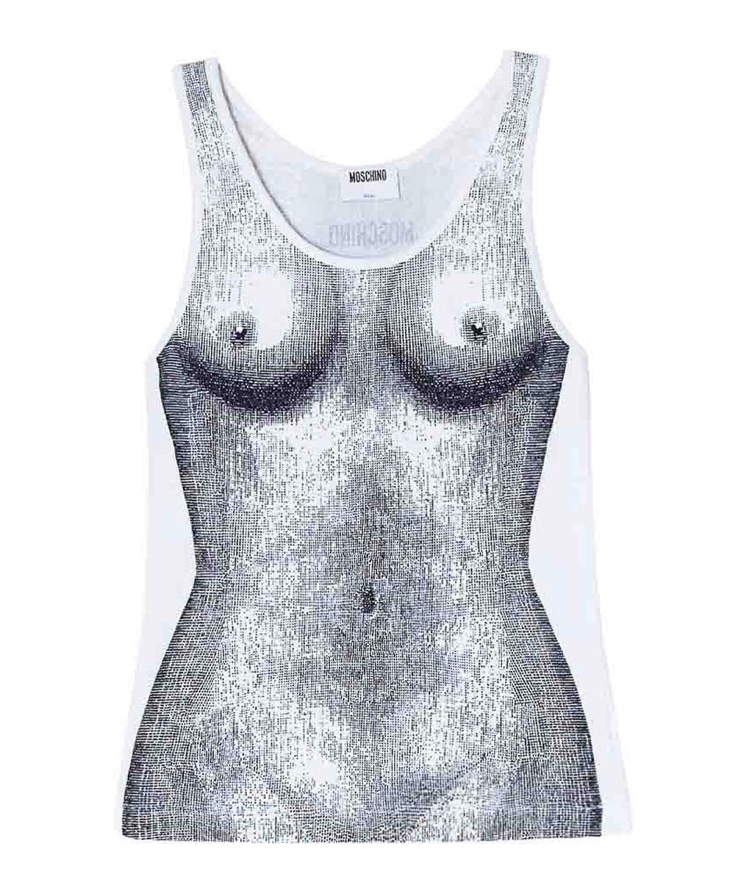 MOSCHINO Мульти хлопковая майка, фото 1