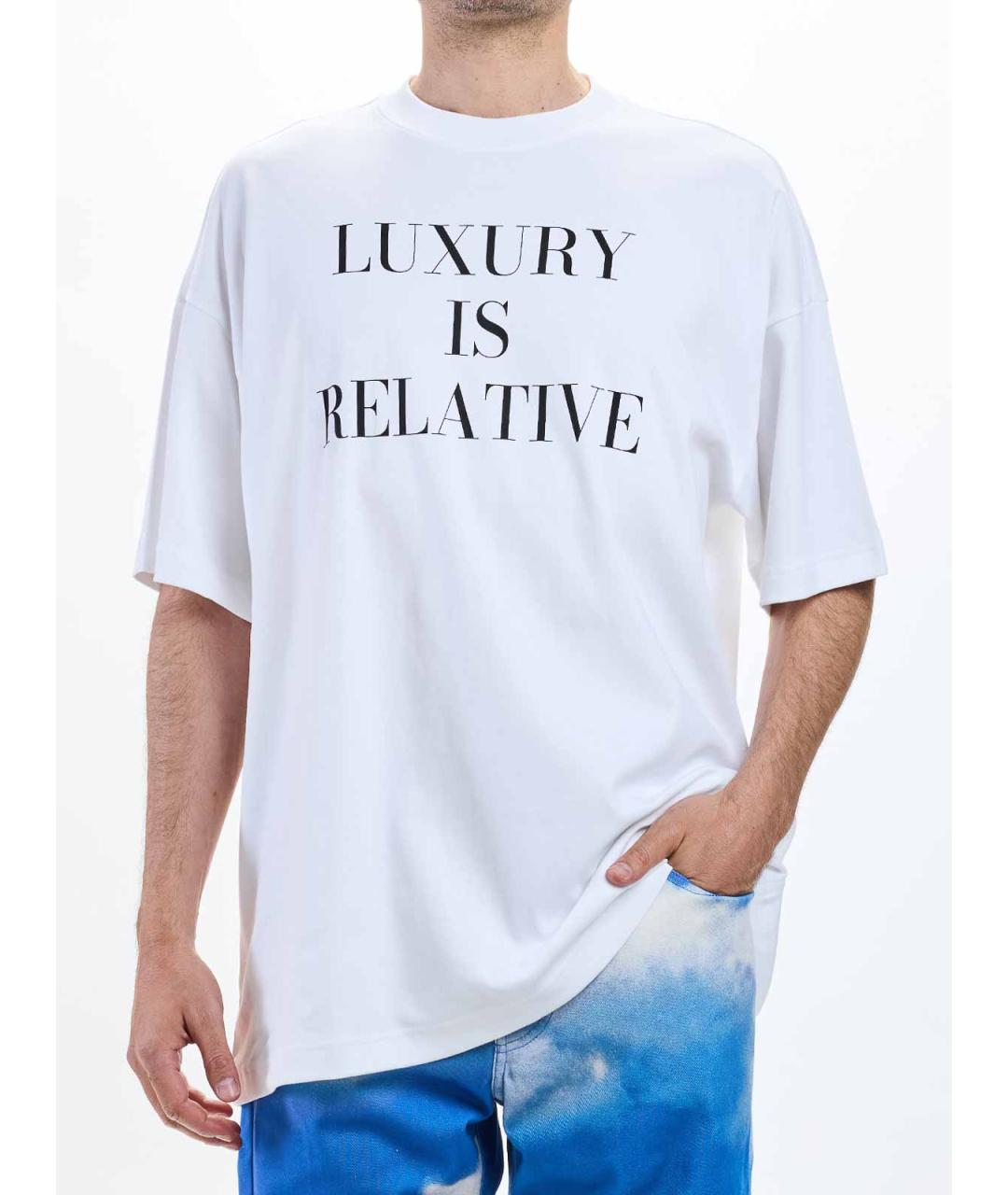 MOSCHINO Белая хлопковая футболка, фото 5