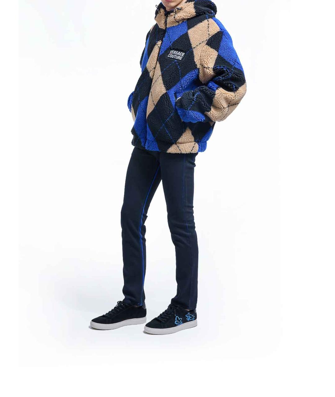 VERSACE JEANS COUTURE Мульти полиэстеровая куртка, фото 3