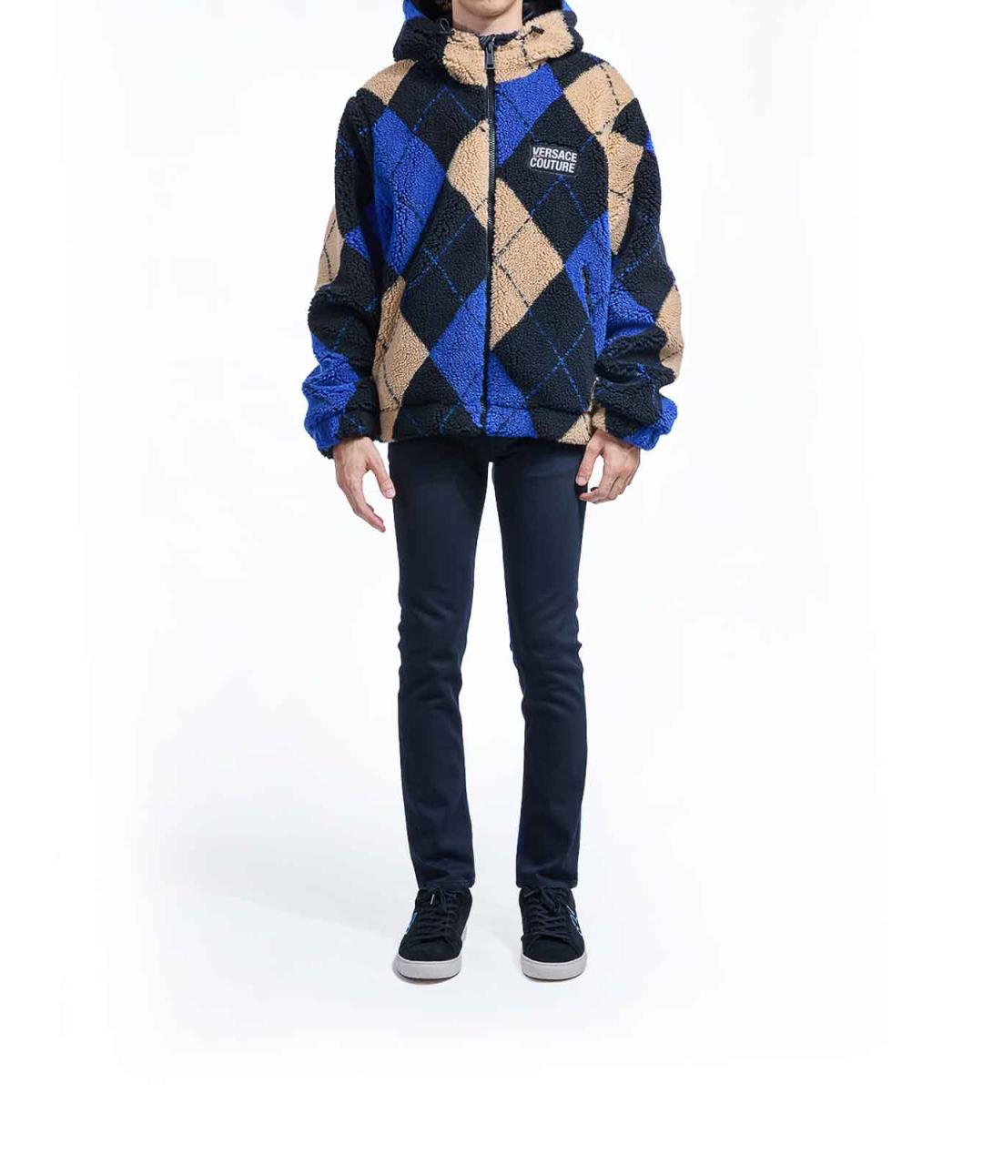 VERSACE JEANS COUTURE Мульти полиэстеровая куртка, фото 2