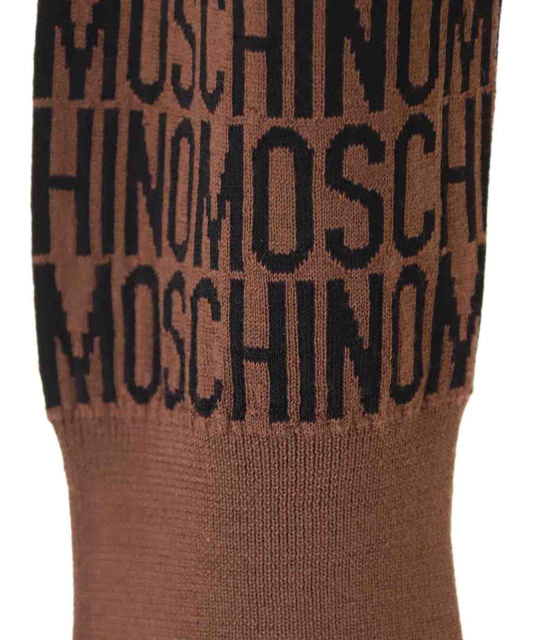 MOSCHINO Коричневый шерстяной джемпер / свитер, фото 4