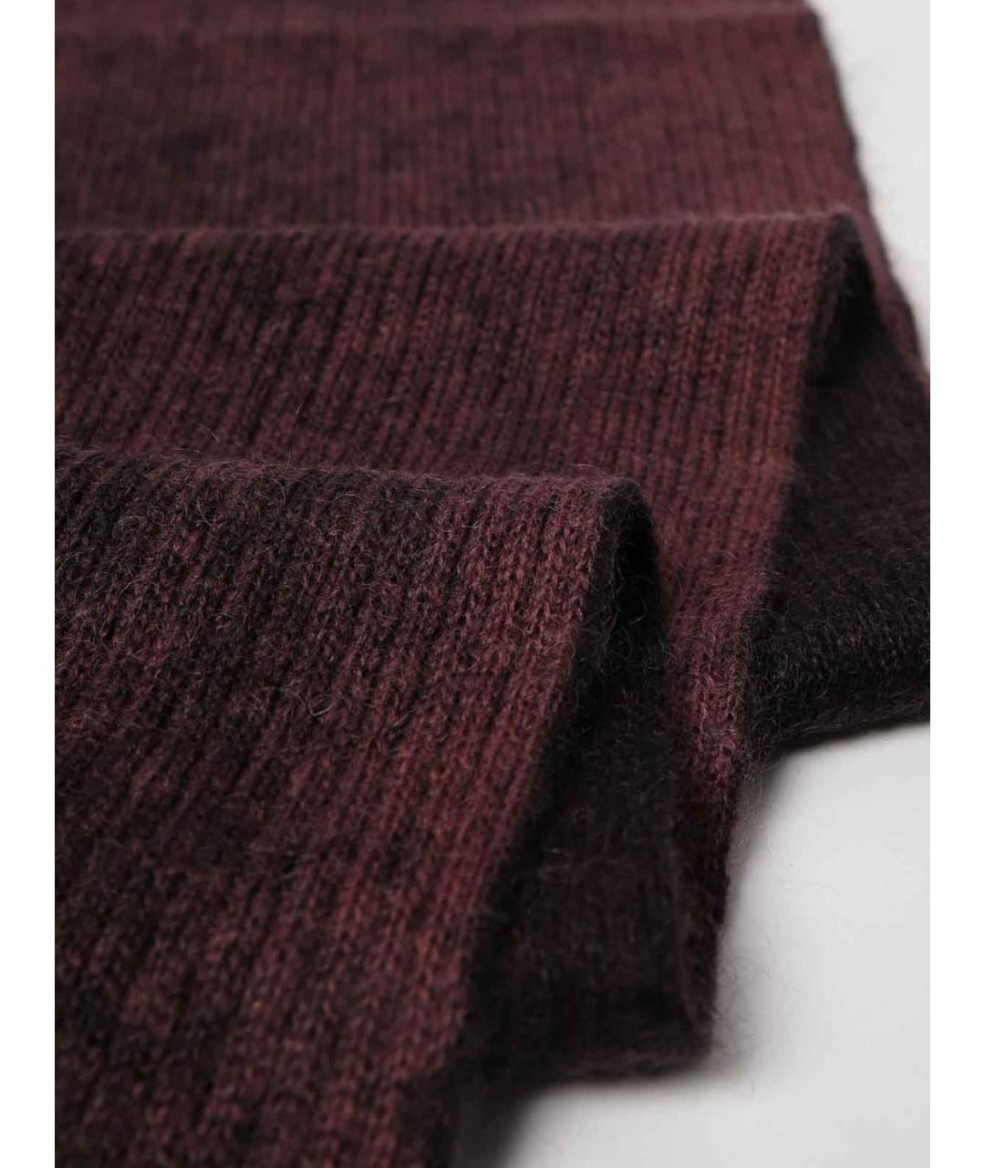 PAUL SMITH Фиолетовый шерстяной шарф, фото 3
