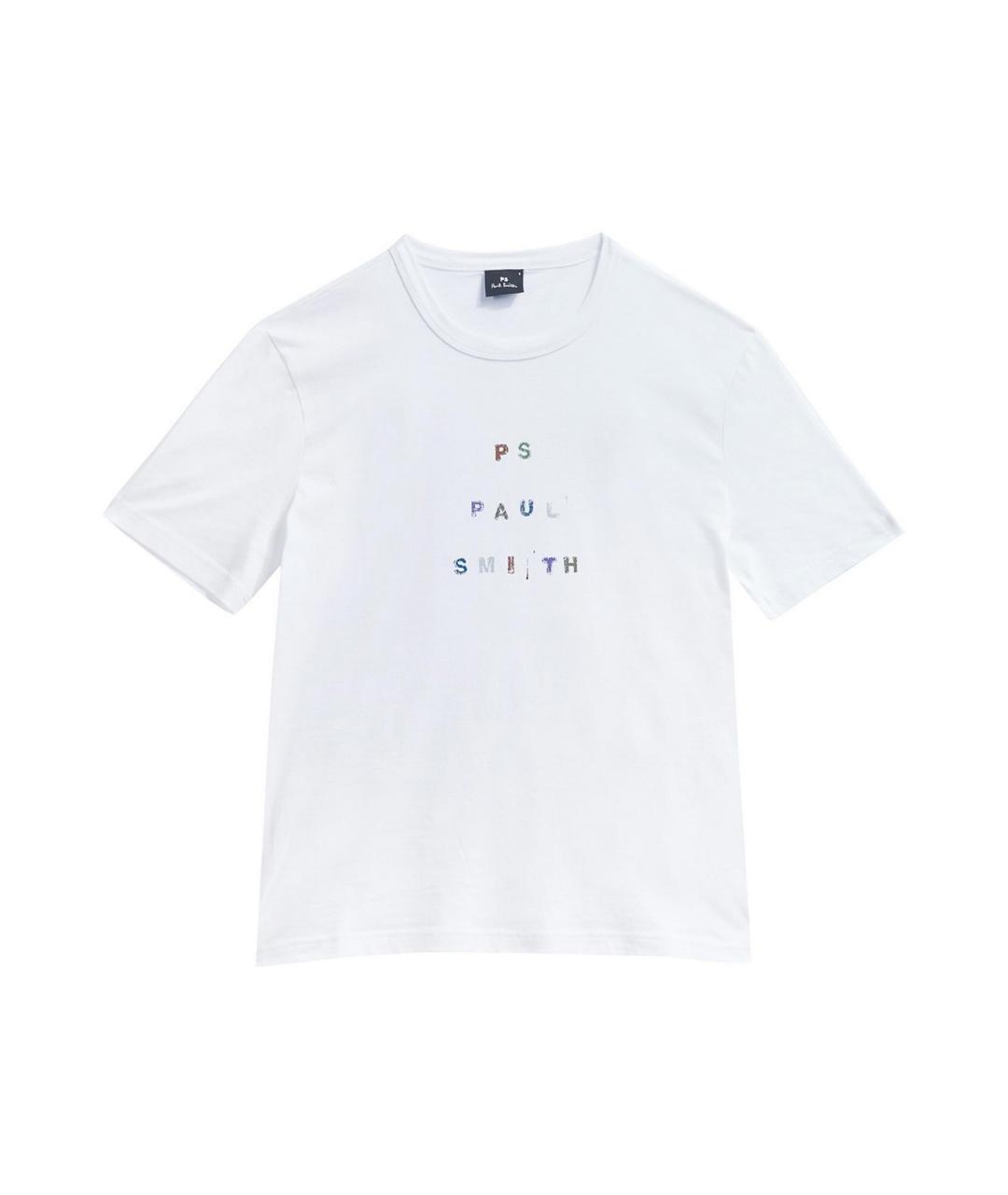 PS BY PAUL SMITH Белая хлопковая футболка, фото 1