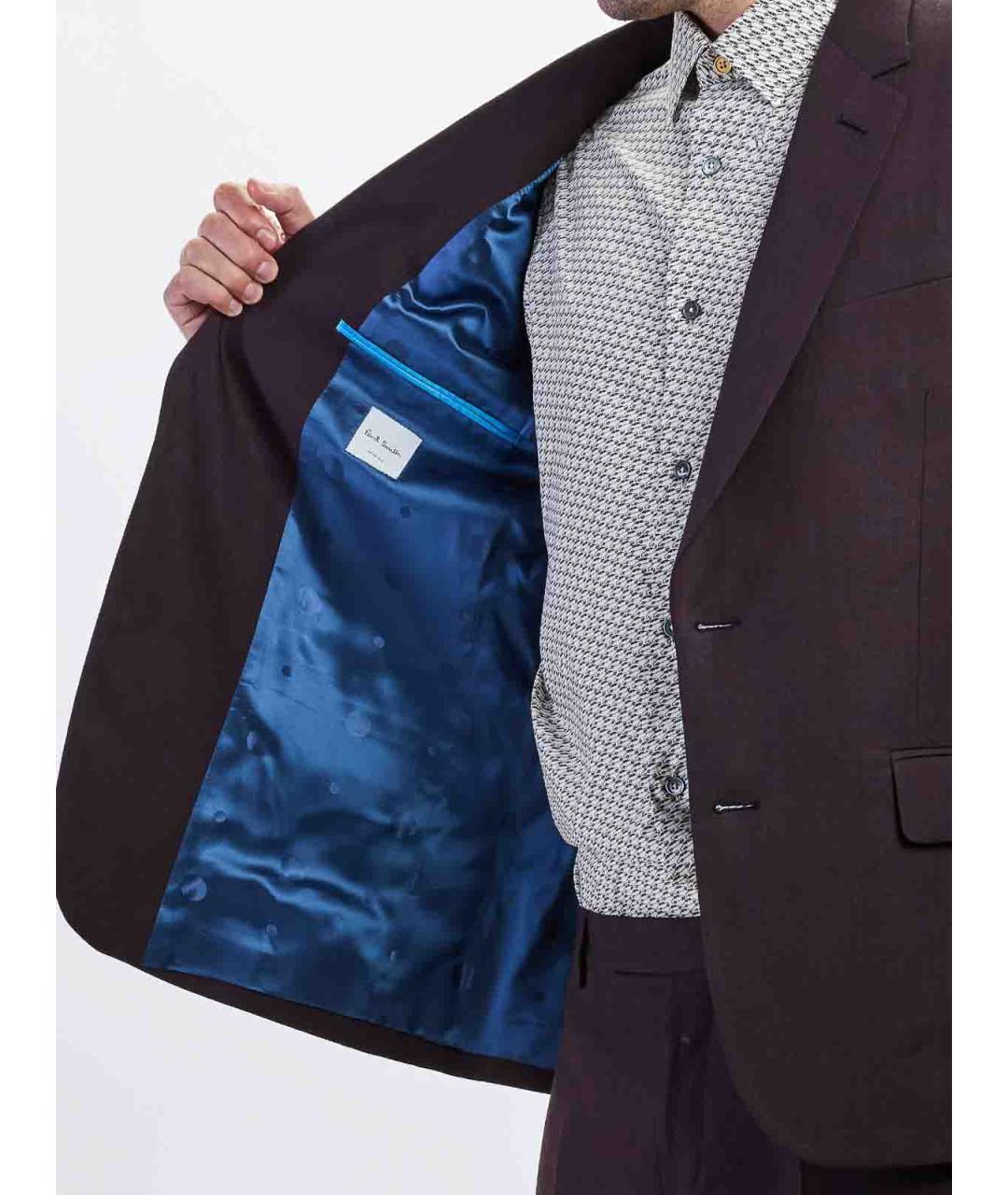 PAUL SMITH Фиолетовый классический костюм, фото 7