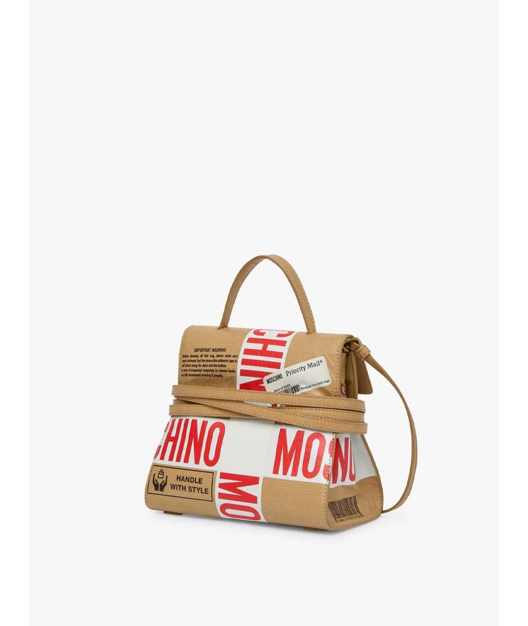 MOSCHINO Мульти кожаная сумка тоут, фото 2