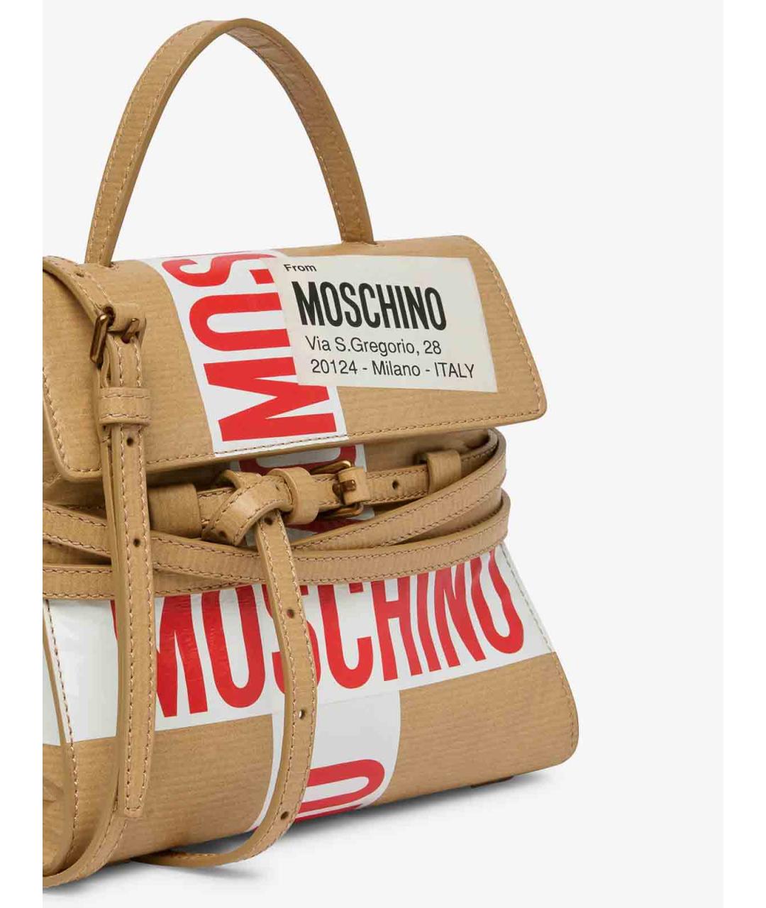 MOSCHINO Мульти кожаная сумка тоут, фото 5