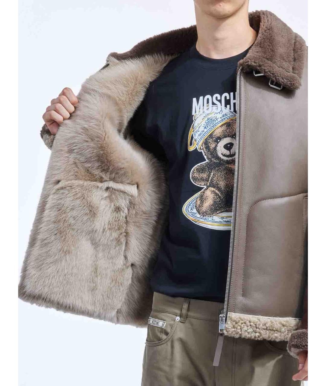 MOSCHINO Мульти кожаная дубленка/шуба, фото 5