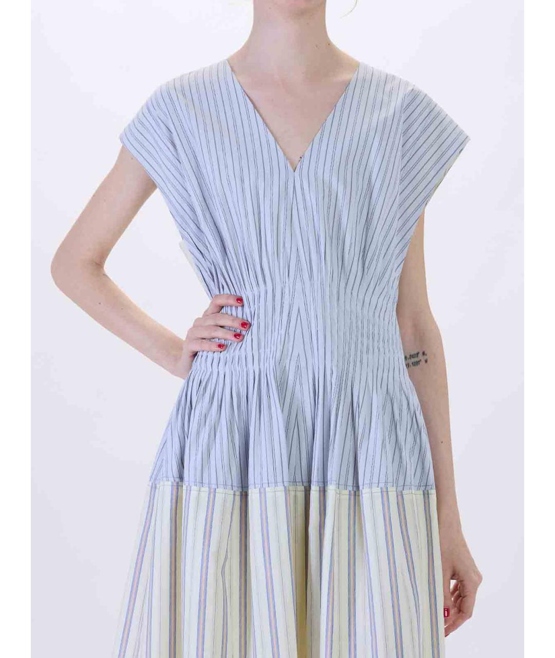 PAUL SMITH Мульти хлопковое повседневное платье, фото 5