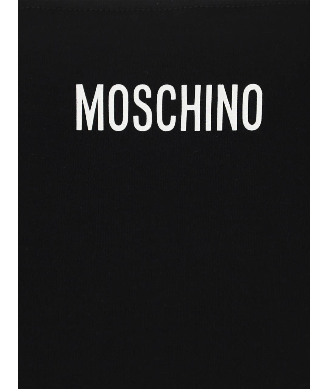 MOSCHINO Черная хлопковая футболка, фото 5