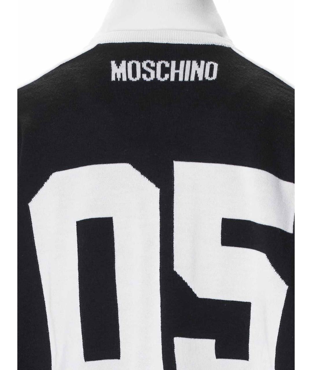 MOSCHINO Черный шерстяной джемпер / свитер, фото 6