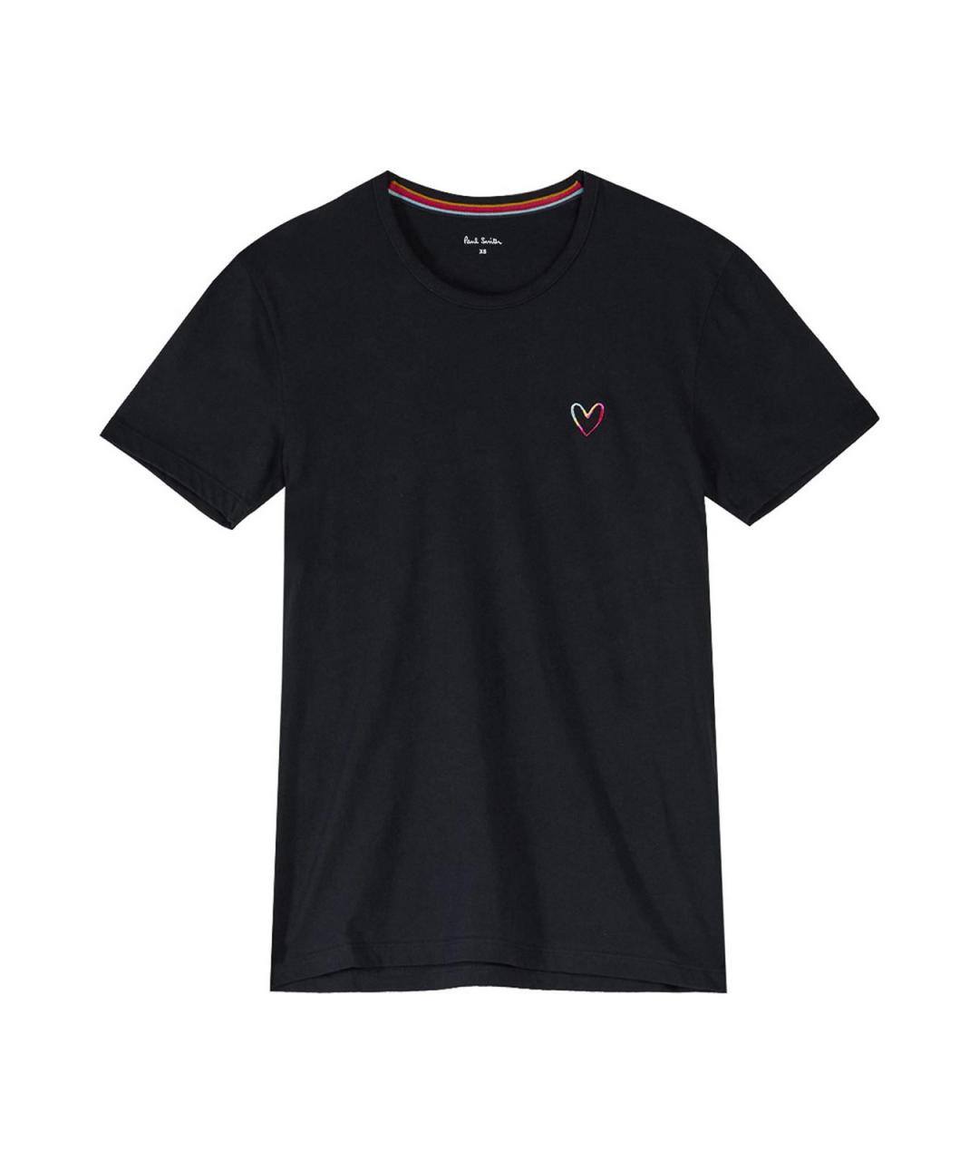 PAUL SMITH Черная хлопковая футболка, фото 1